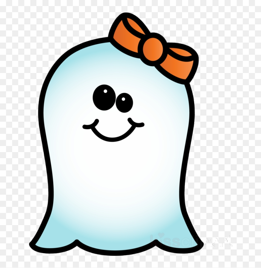 Girl Ghost Clip Art, HD Png Download - cute halloween png
