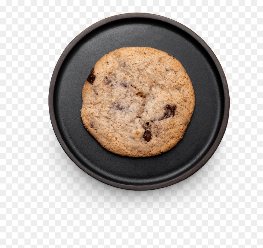 Chocolate Chip Cookie, HD Png Download - milk and cookies png