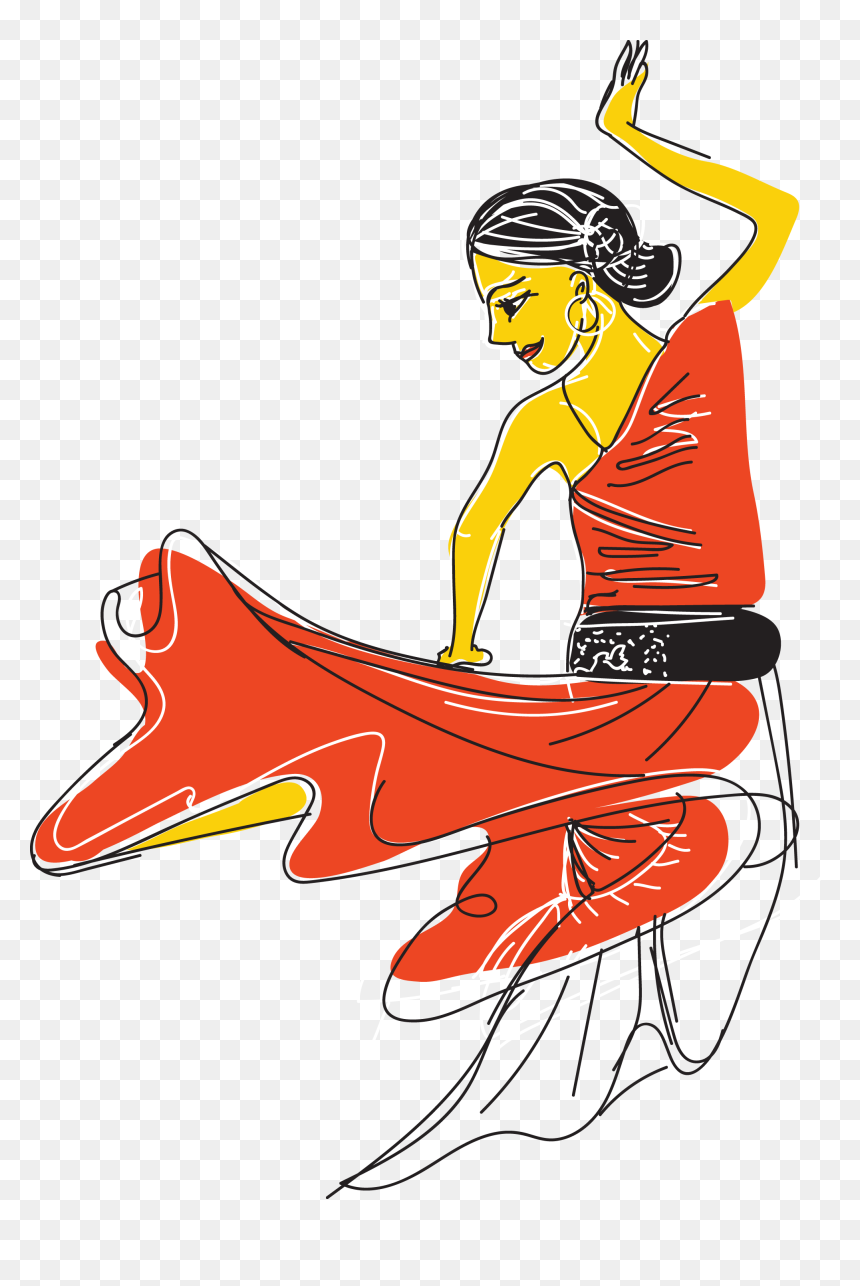 Illustration, HD Png Download - flamenco png