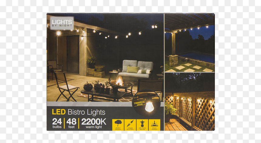 Architecture, HD Png Download - string lights png free