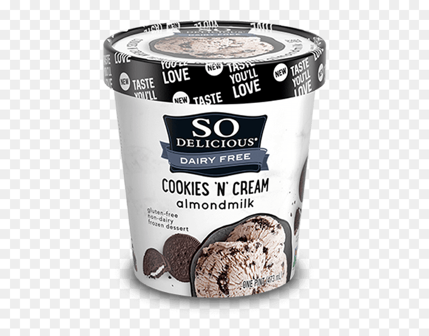 So Delicious Cashew Milk Ice Cream Vanilla, HD Png Download - milk and cookies png