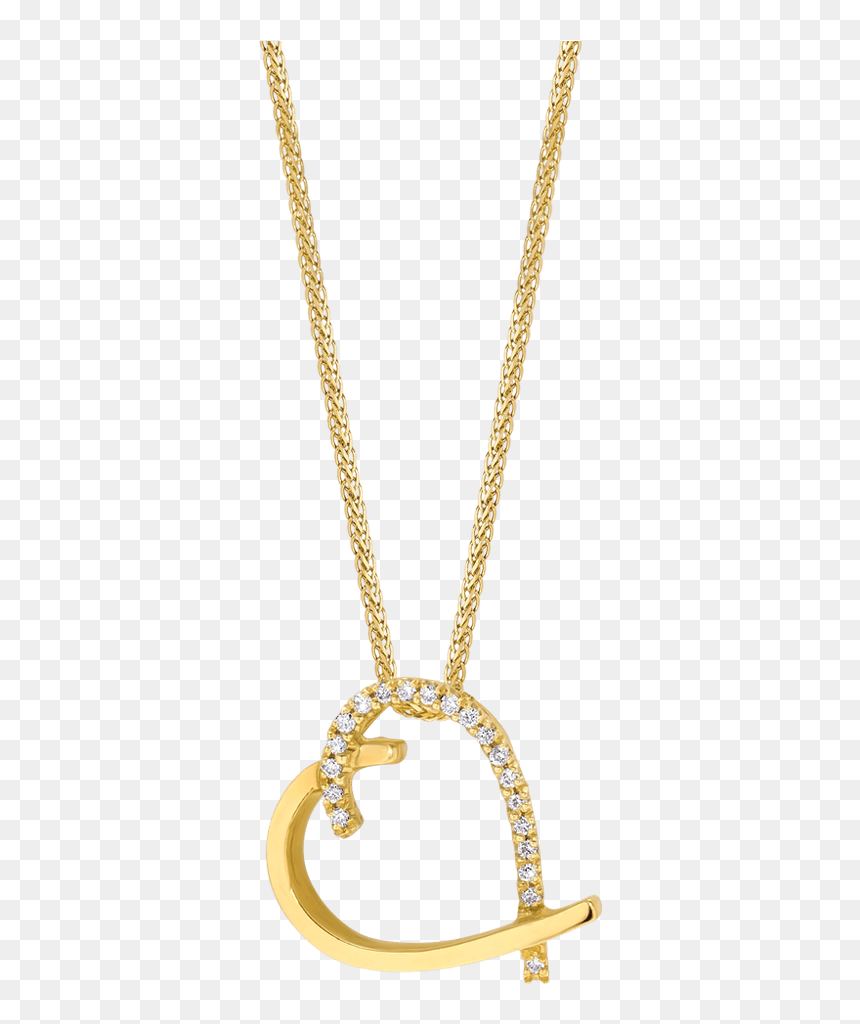 Locket, HD Png Download - half heart png