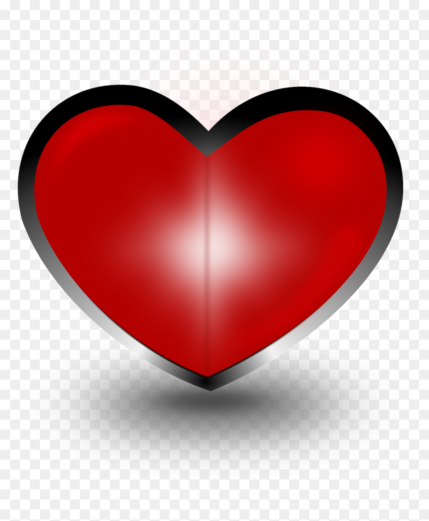 Imagens De Coração Romântico, HD Png Download - half heart png
