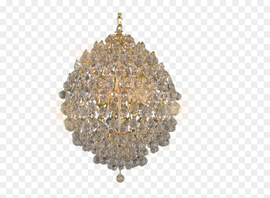 Chandelier, HD Png Download - gold chandelier png