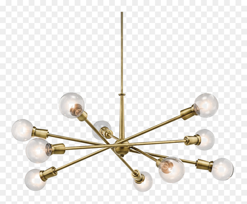 Chandelier, HD Png Download - gold chandelier png