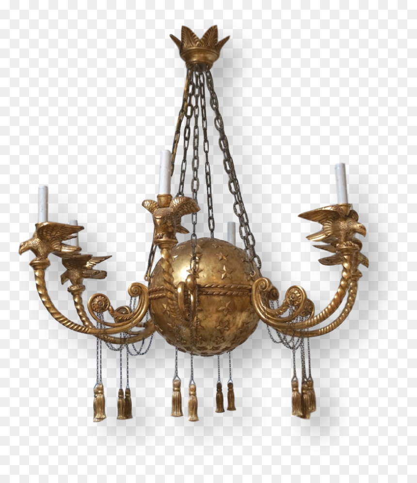 Chandelier, HD Png Download - gold chandelier png