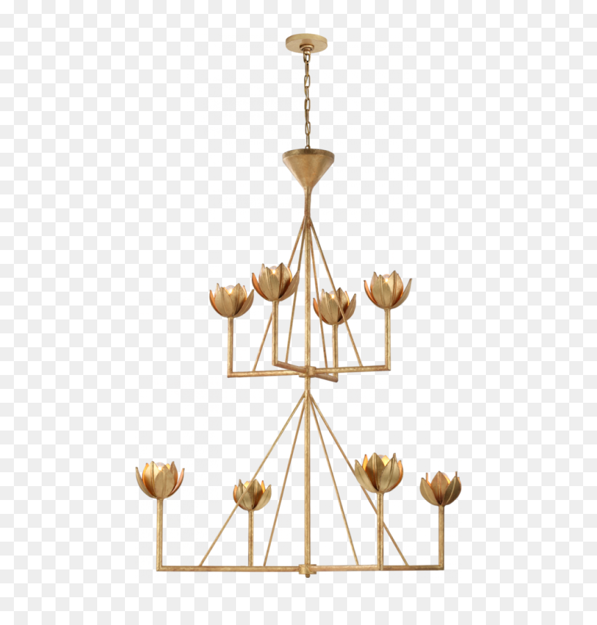 Visual Comfort And Co. Julie Neill Alberto 49 Inch, HD Png Download - gold chandelier png