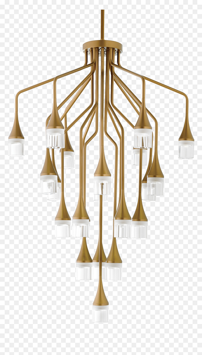 Tech Lighting Patrona, HD Png Download - gold chandelier png