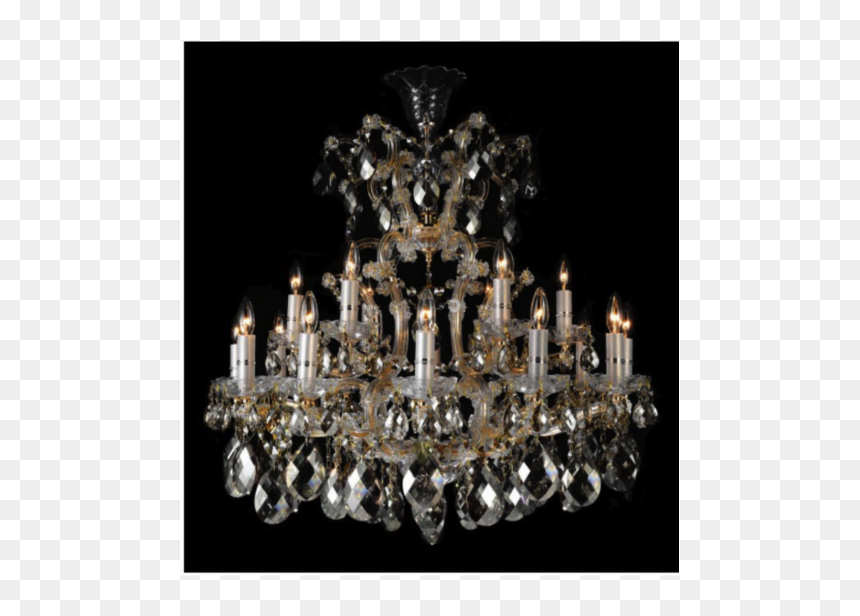 Chandelier, HD Png Download - gold chandelier png