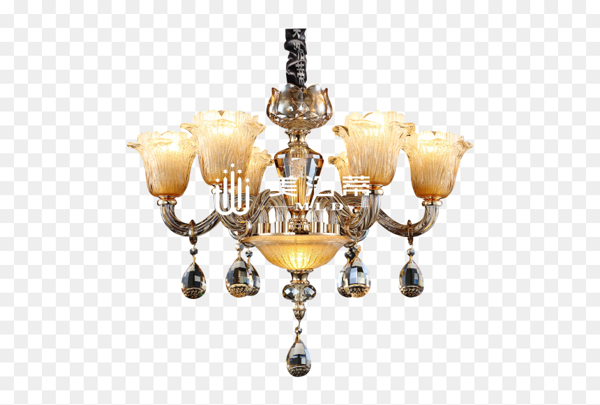 Chandelier, HD Png Download - gold chandelier png