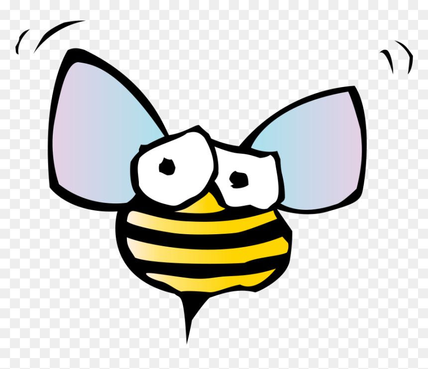 Cartoon Bugs Transparent, HD Png Download - bee silhouette png