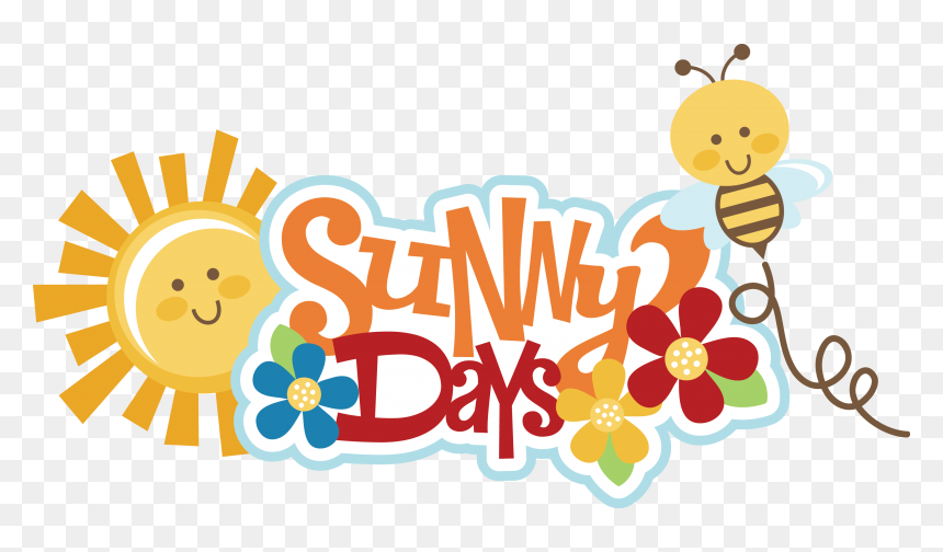 Sunny Days Png, Transparent Png - bee silhouette png