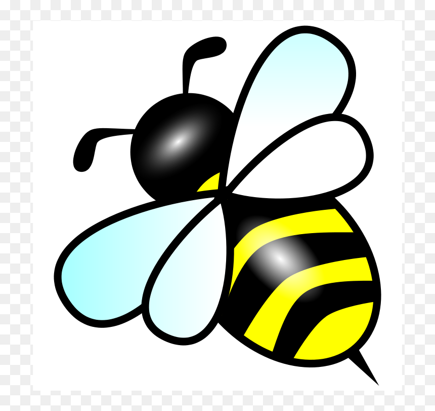 Bee Clip Art, HD Png Download - bee silhouette png