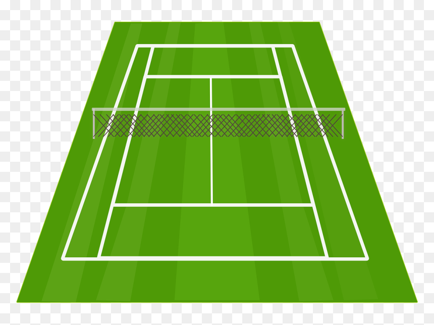 Cancha De Tenis Dibujo, HD Png Download - tennis court png