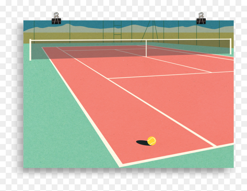 Soft Tennis, HD Png Download - tennis court png
