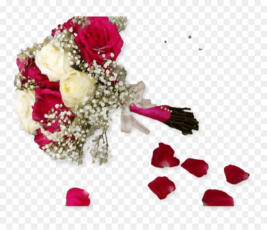 Garden Roses, HD Png Download - wedding bouquet png