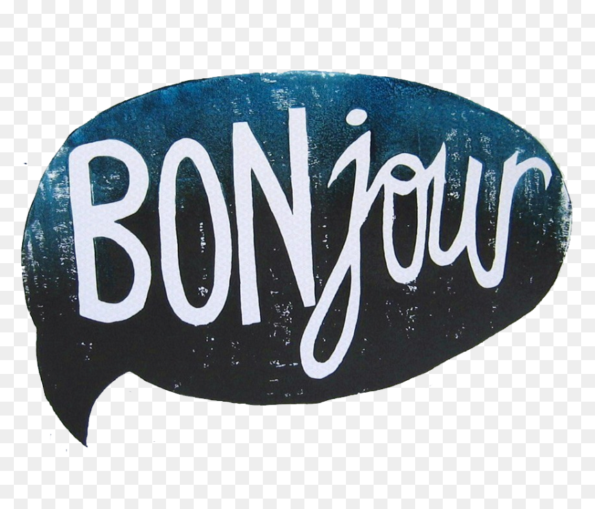 Speech Bubble Saying Bonjour, HD Png Download - bonjour png