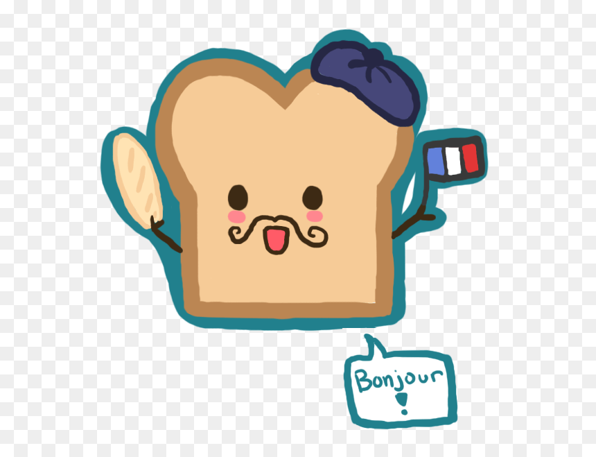 French Toast Clipart, HD Png Download - bonjour png