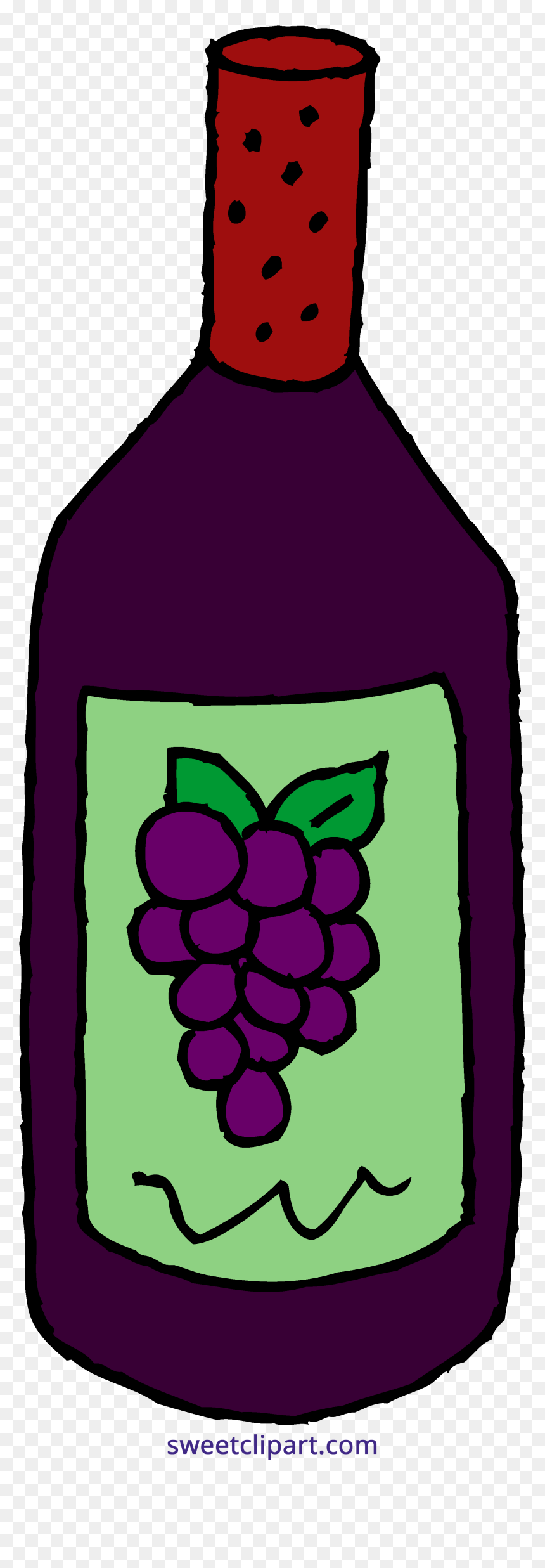 Wine Bottle Clipart, HD Png Download - water bottle clipart png