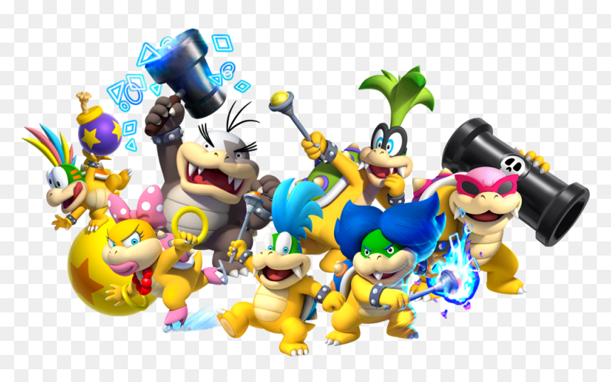 New Super Mario Bros U Koopalings, HD Png Download - mario bross png