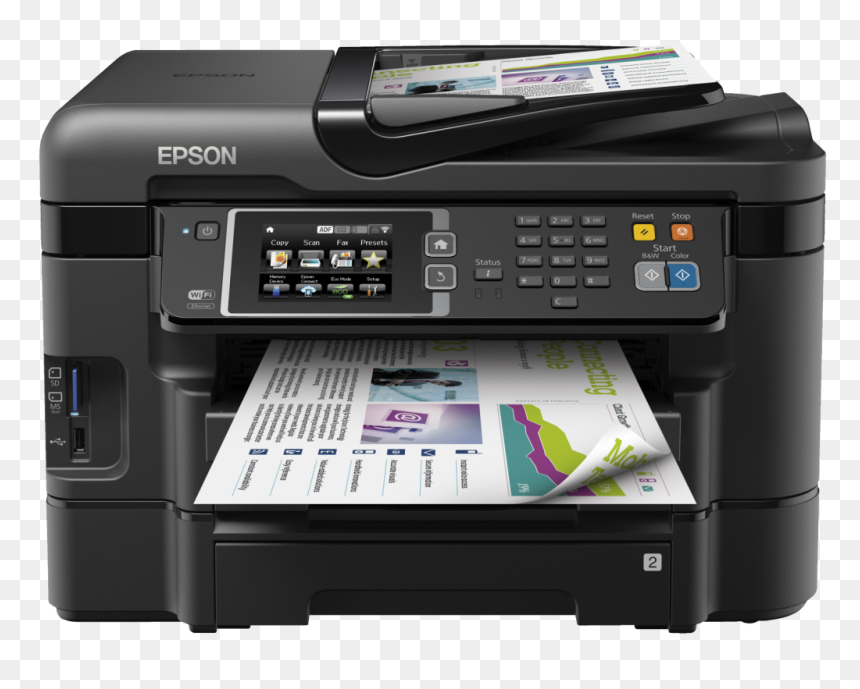 Epson Wf 3640, HD Png Download - impresora png