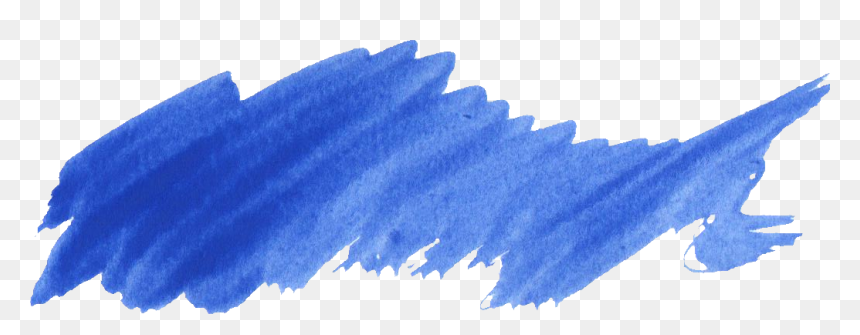 Blue Colour Brush Stroke, HD Png Download - water paint png