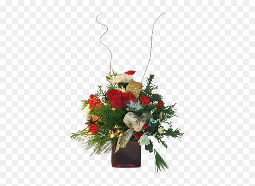 Bouquet, HD Png Download - christmas flowers png