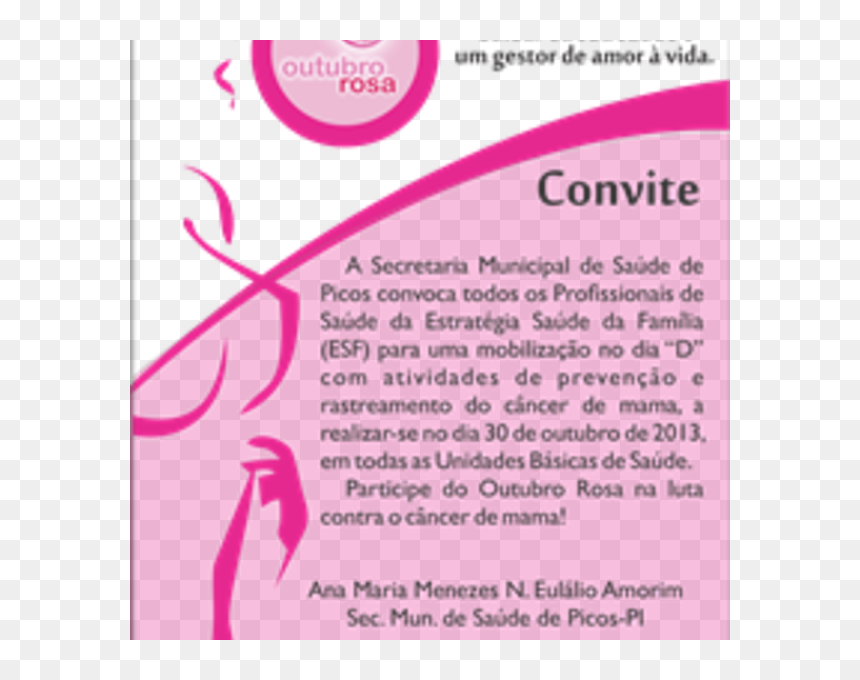 Ink, HD Png Download - outubro rosa png