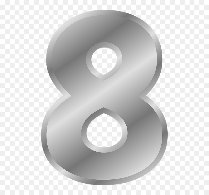 8 Happy Birthday Png, Transparent Png - numero 2 png