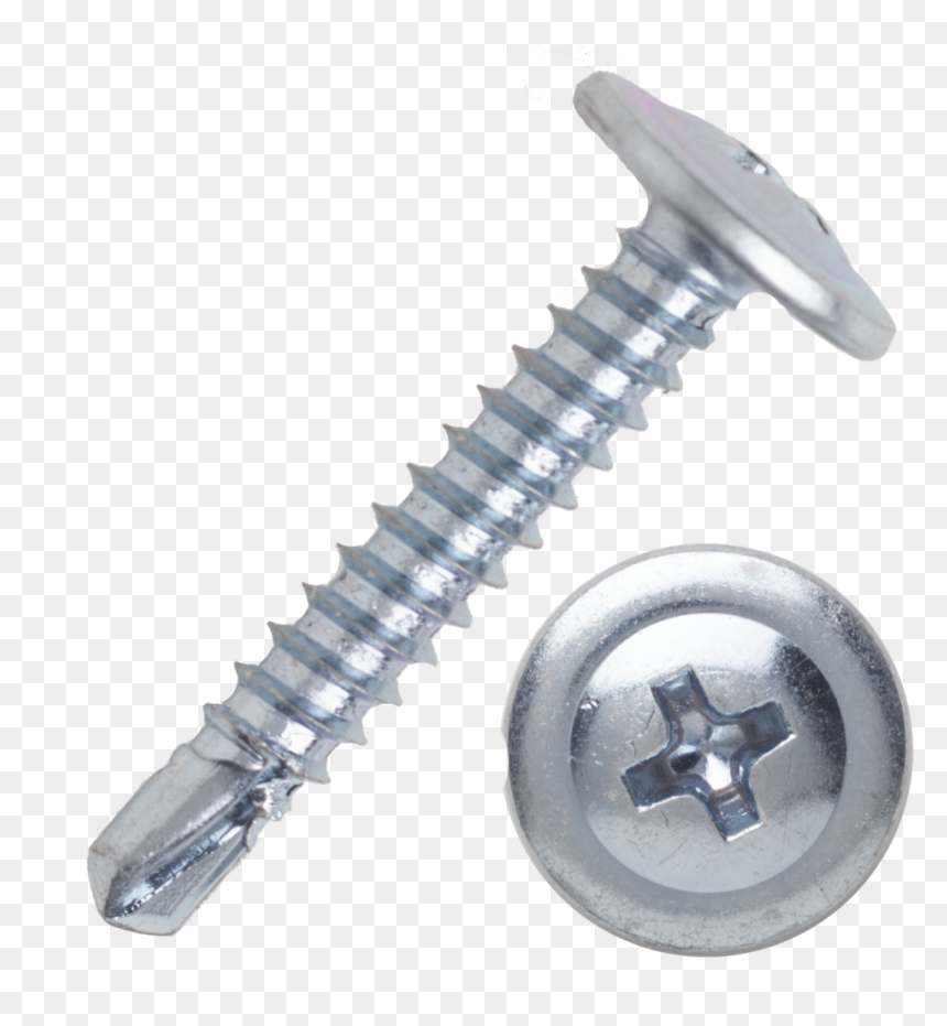 Self Drilling Screw Wafer Head, HD Png Download - screws png