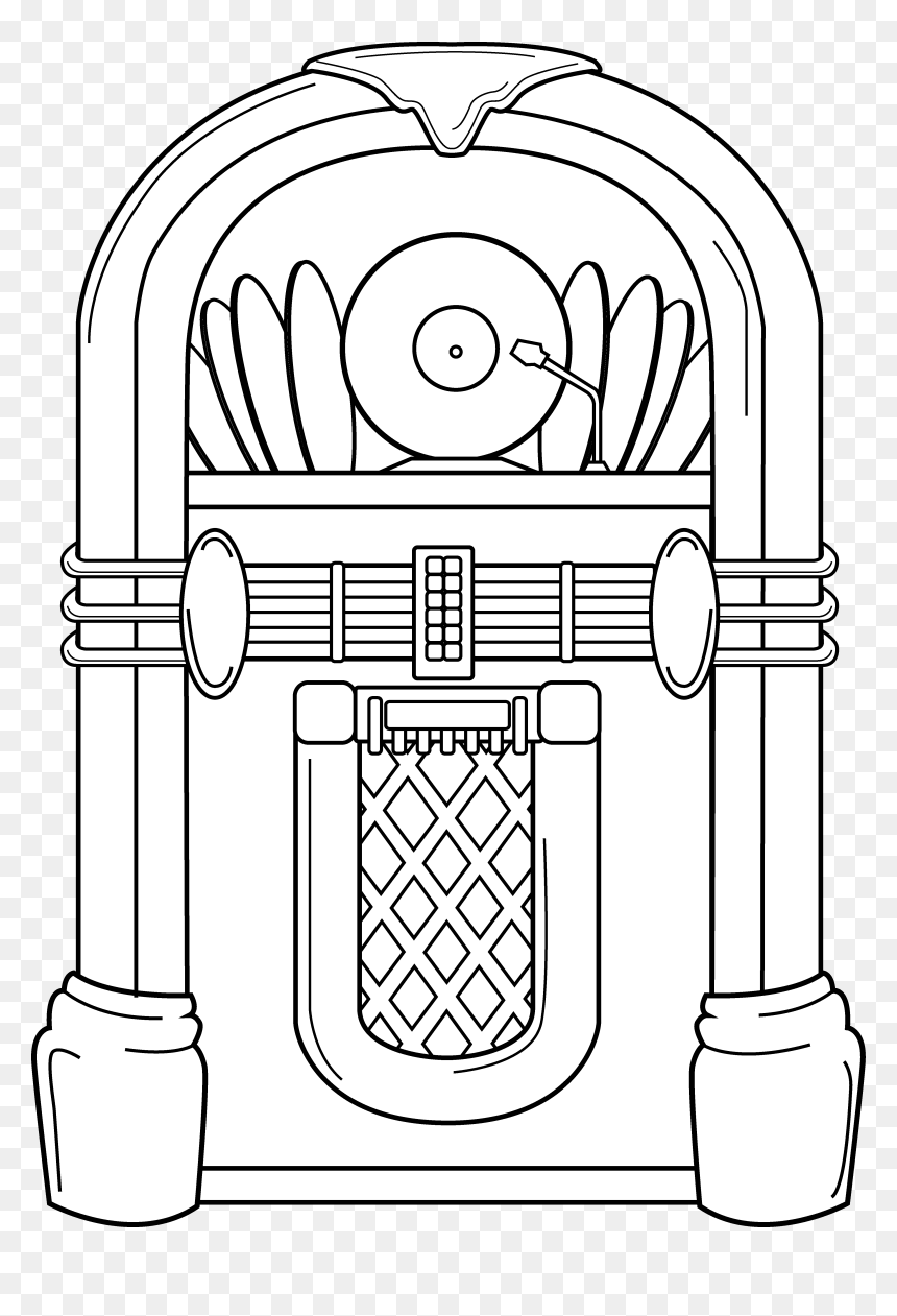 Jukebox Clip Art, HD Png Download - old school png