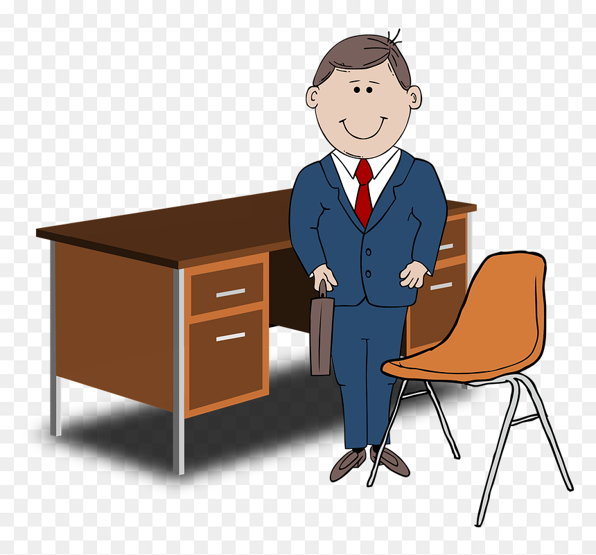 Manager Clipart, HD Png Download - cartoon table png