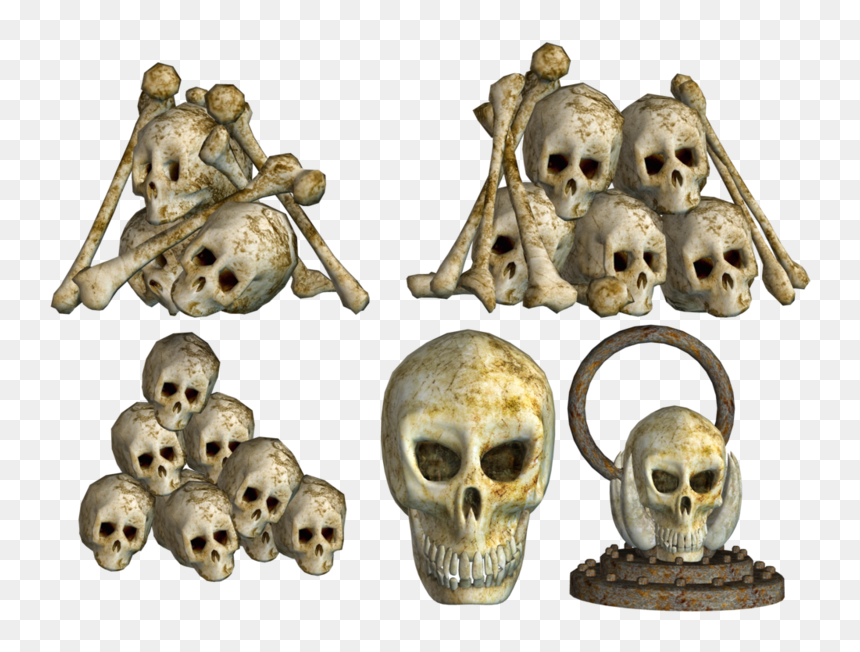 Portable Network Graphics, HD Png Download - skull pile png