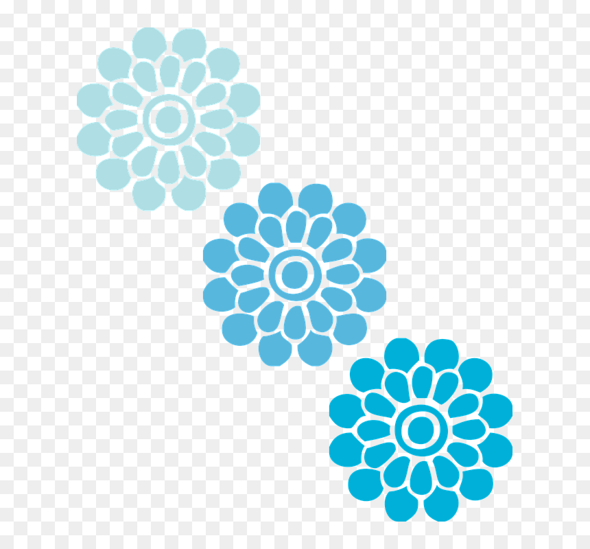 Flores Png Azul, Transparent Png - flores png