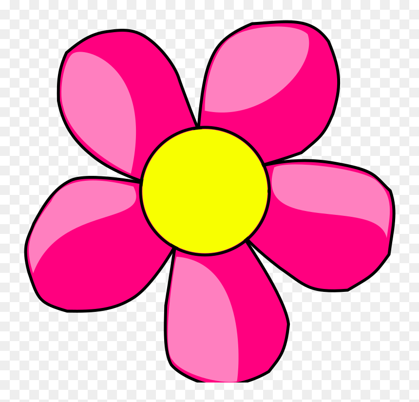 Flowers Clip Art Pink, HD Png Download - flores png