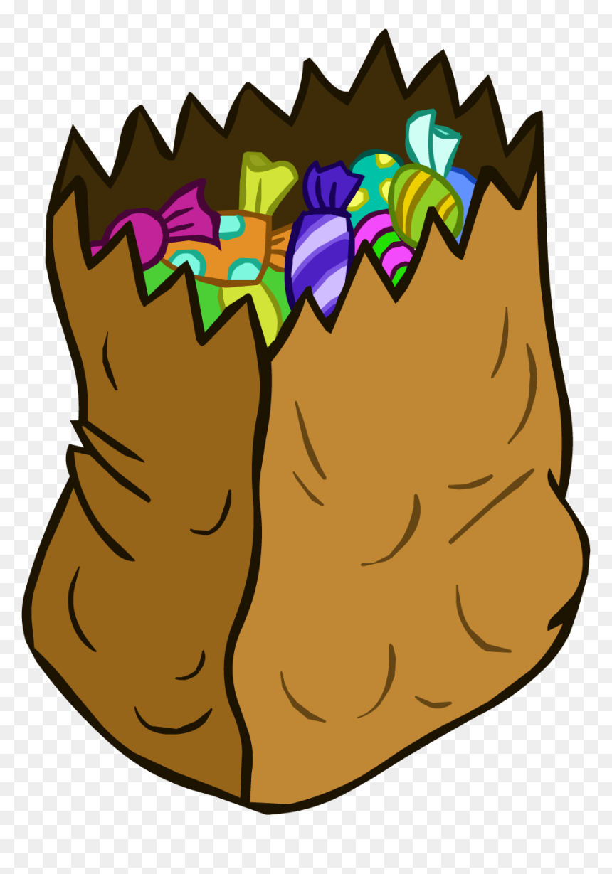 Bag Of Sweets Clipart, HD Png Download - candy png