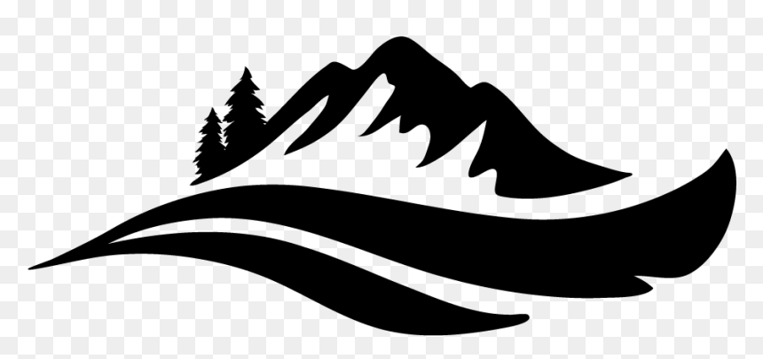 Mountain Logo Png White, Transparent Png - black line png
