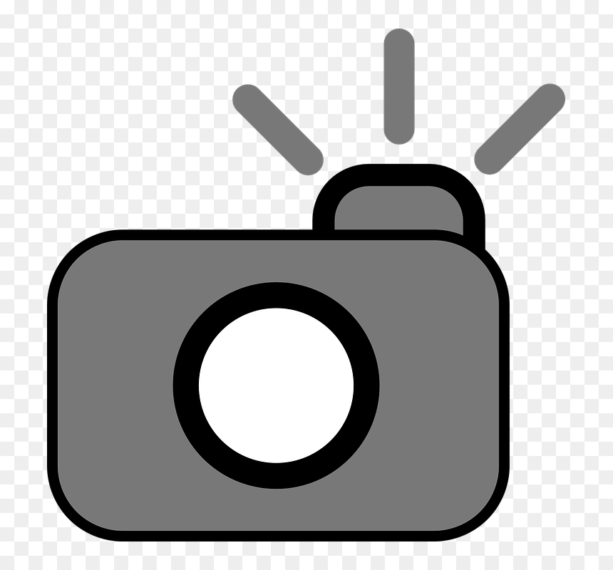 Camera Clipart, HD Png Download - flash png