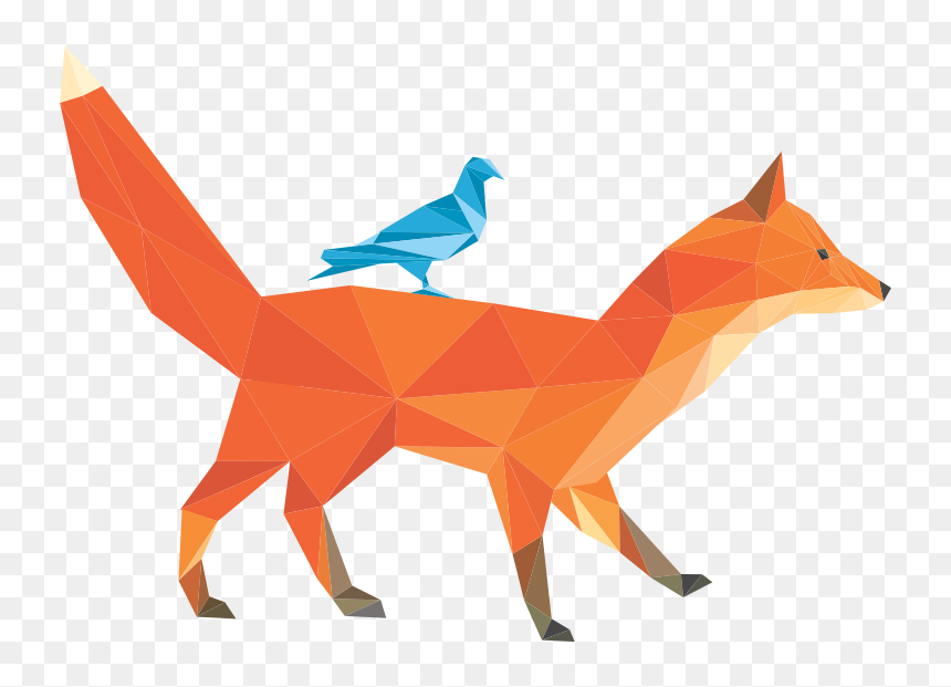 Origami, HD Png Download - fox png