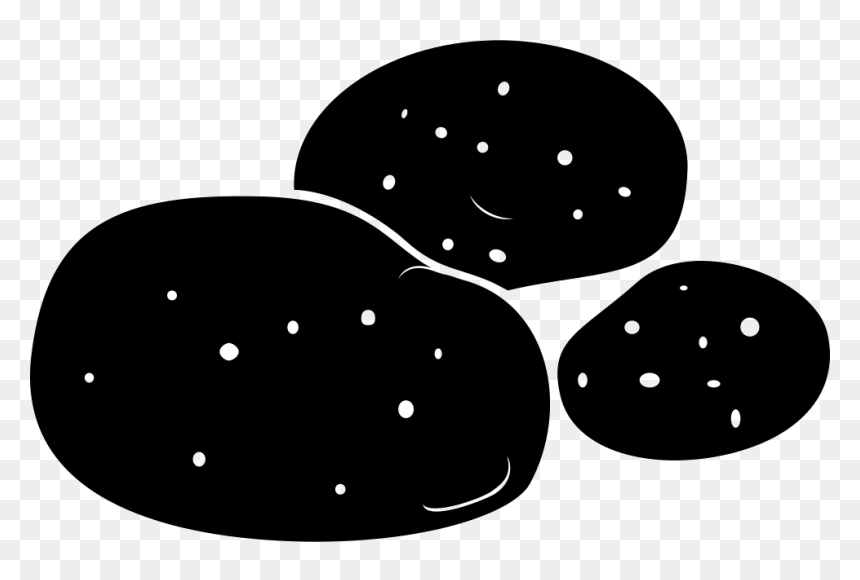 Potato Png Black, Transparent Png - potato png