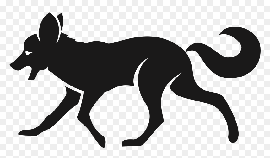 Fox Silhouette Clip Art, HD Png Download - fox png