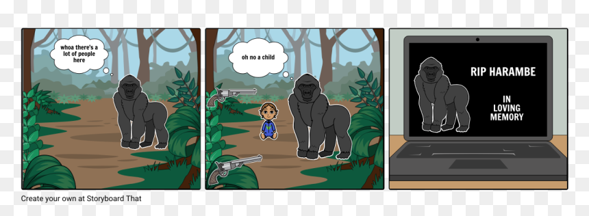 Tropical Rainforest Secondary Succession, HD Png Download - harambe png