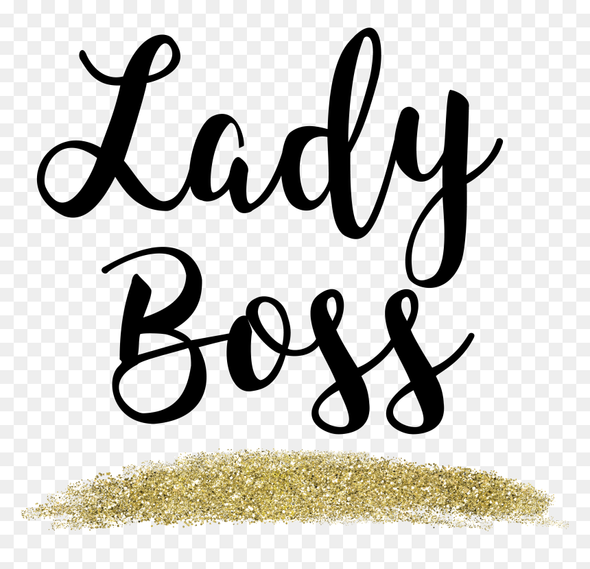 Lady Boss, HD Png Download - gold glitter png
