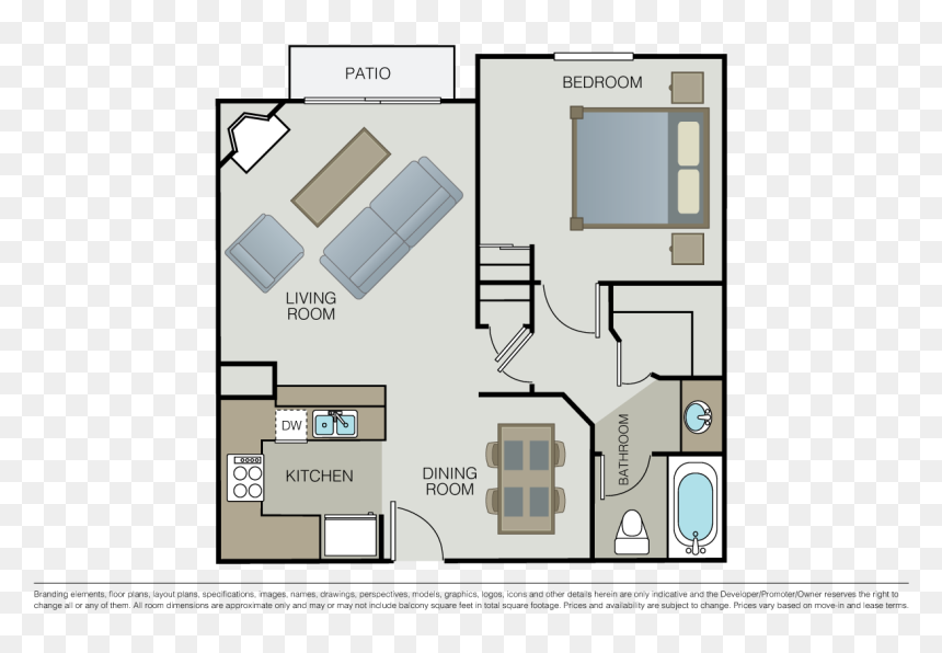 Floor Plan Icons Png, Transparent Png - bed png