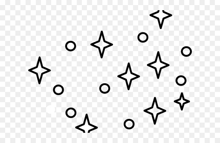Transparent Stars Clipart Black And White, HD Png Download - white star png