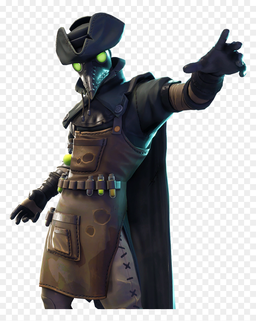 Plague Doctor Fortnite Skin, HD Png Download - fortnite character png
