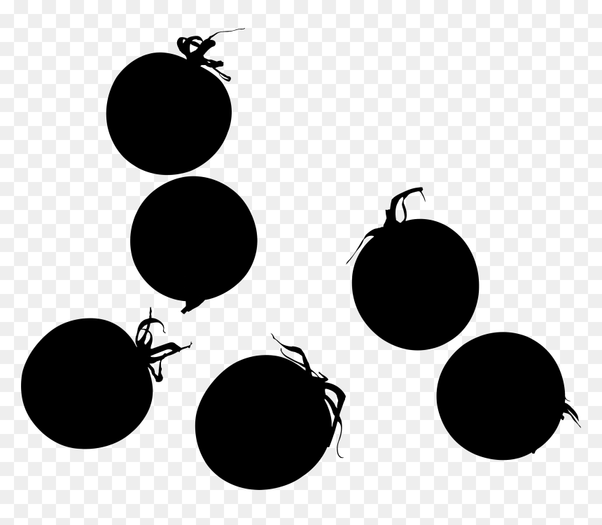 Cherry Tomato Transparent Background, HD Png Download - food silhouette png