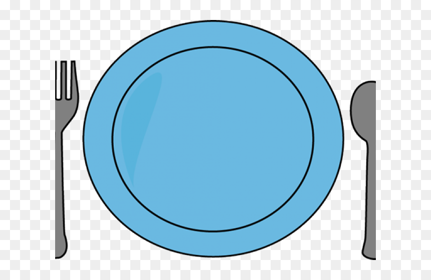 Big Plate Clip Art, HD Png Download - food silhouette png