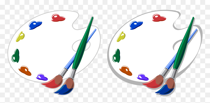 Artist Palette Clip Art, HD Png Download - art brush png