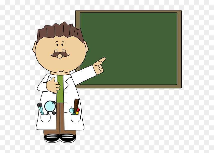 Clipart Science Teacher, HD Png Download - teacher cartoon png